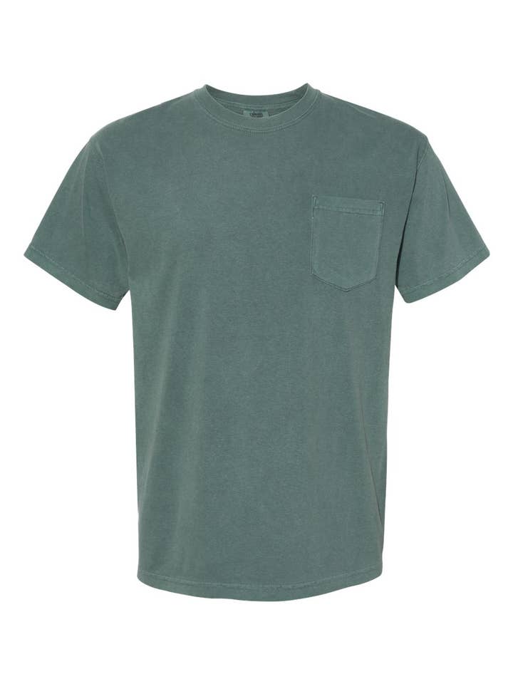 Total Apparel - Wholesale T-Shirt - Unisex - Comfort Colors Garment-Dyed Pocket Blank T-Shirt | 6030CC63