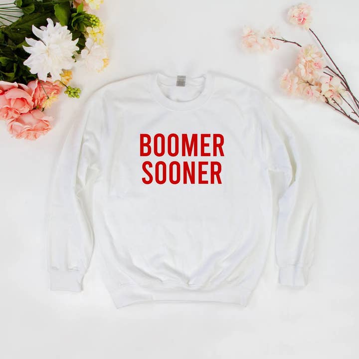 Boomer and Sooner, sweat-shirt personnalisé, Journée de jeu personnalisée pour la vente par GiftsbyPR