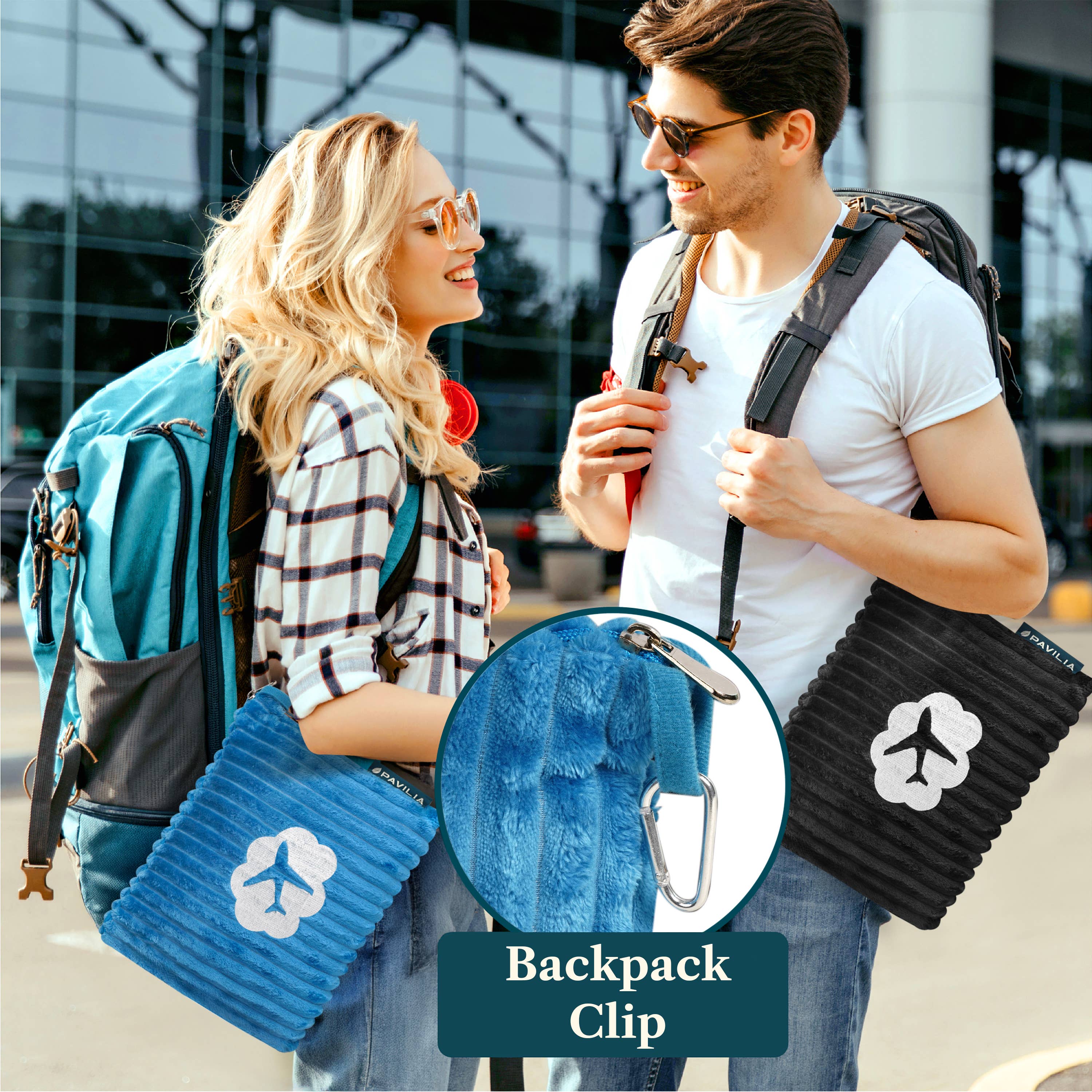 Pavilia - Wholesale Travel Blanket - Airplane Fleece Travel Blanket Pillow19