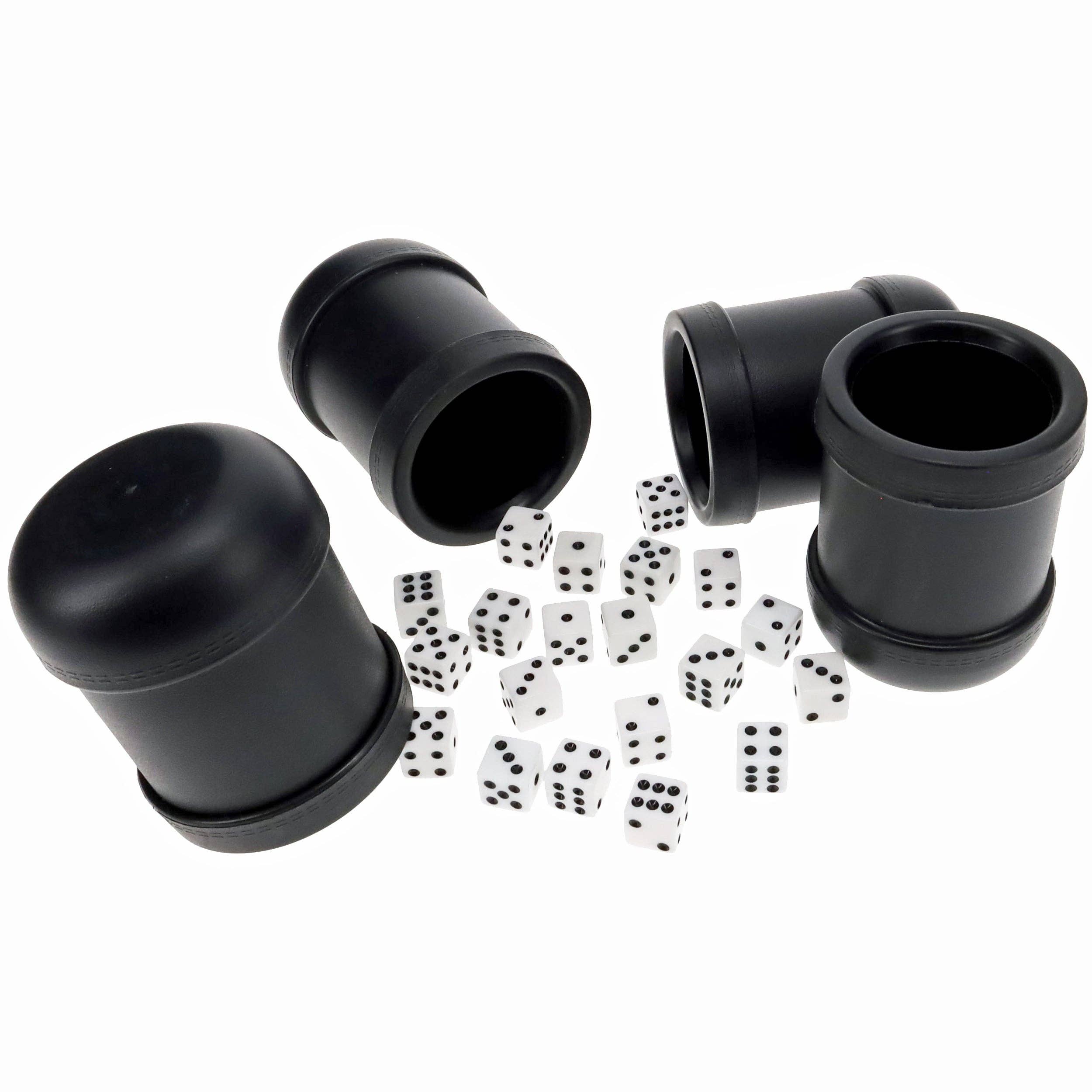 Wood Expressions - Vendita all'ingrosso Dadi - Liar's Dice, set di 4 bicchieri in plastica7