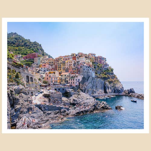 Impression d'art italienne (11x14) : Cinque Terre Sunlight pour la vente par Charlotte to Paris
