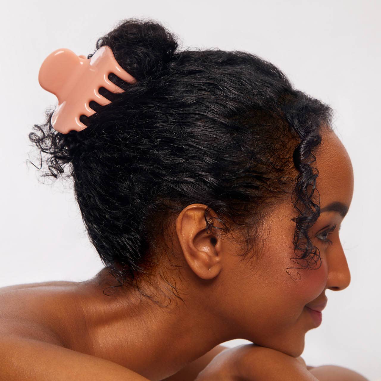 KITSCH – wholesale Hair clip – Women’s – Recycled Plastic Puffy Cloud Clip 1pc - Rosewood1