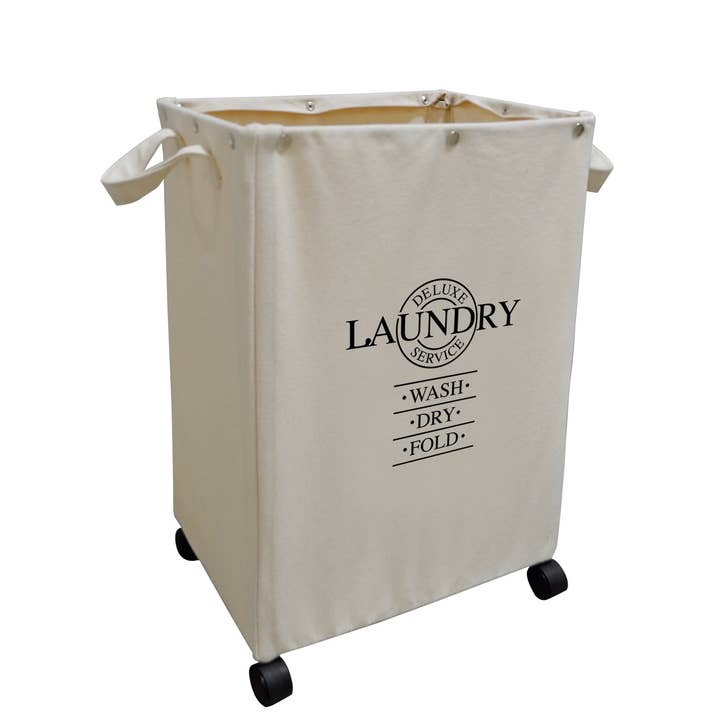 DesignStyles Home - Wholesale Laundry Hamper - Set Of 2 Hampers on Wheels