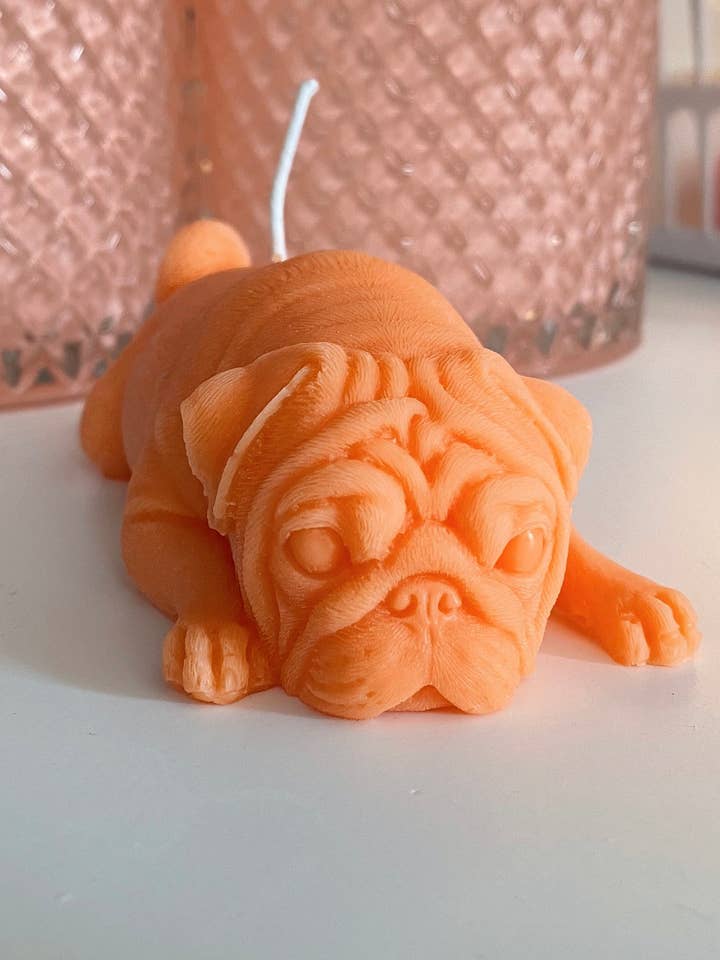 Pug Candles! for wholesale by Cloudy Babe