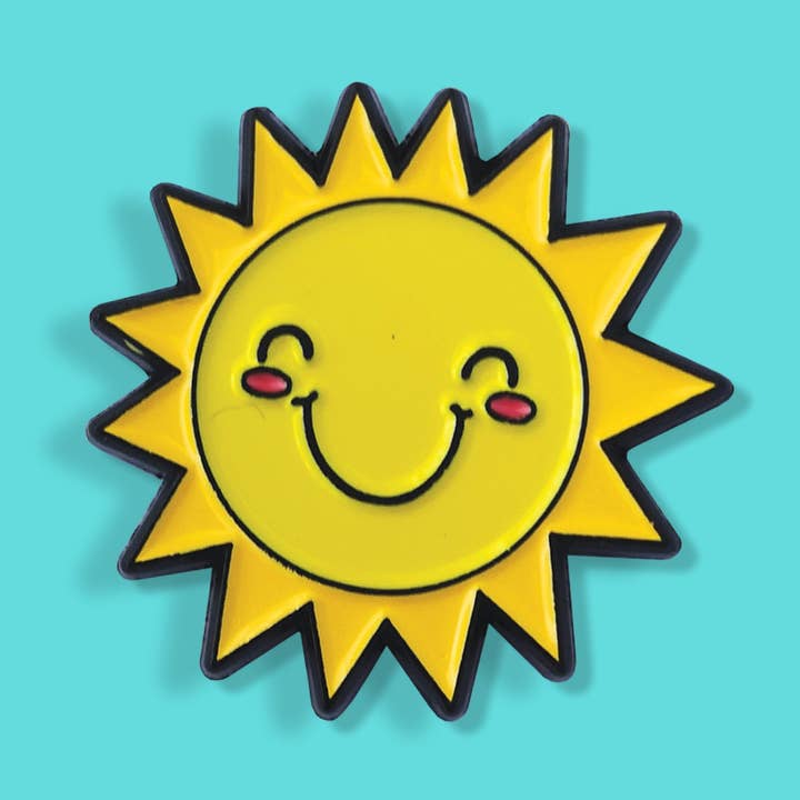 Little Ray Of Sunshine Enamel Pin for wholesale by Fighty Pants.