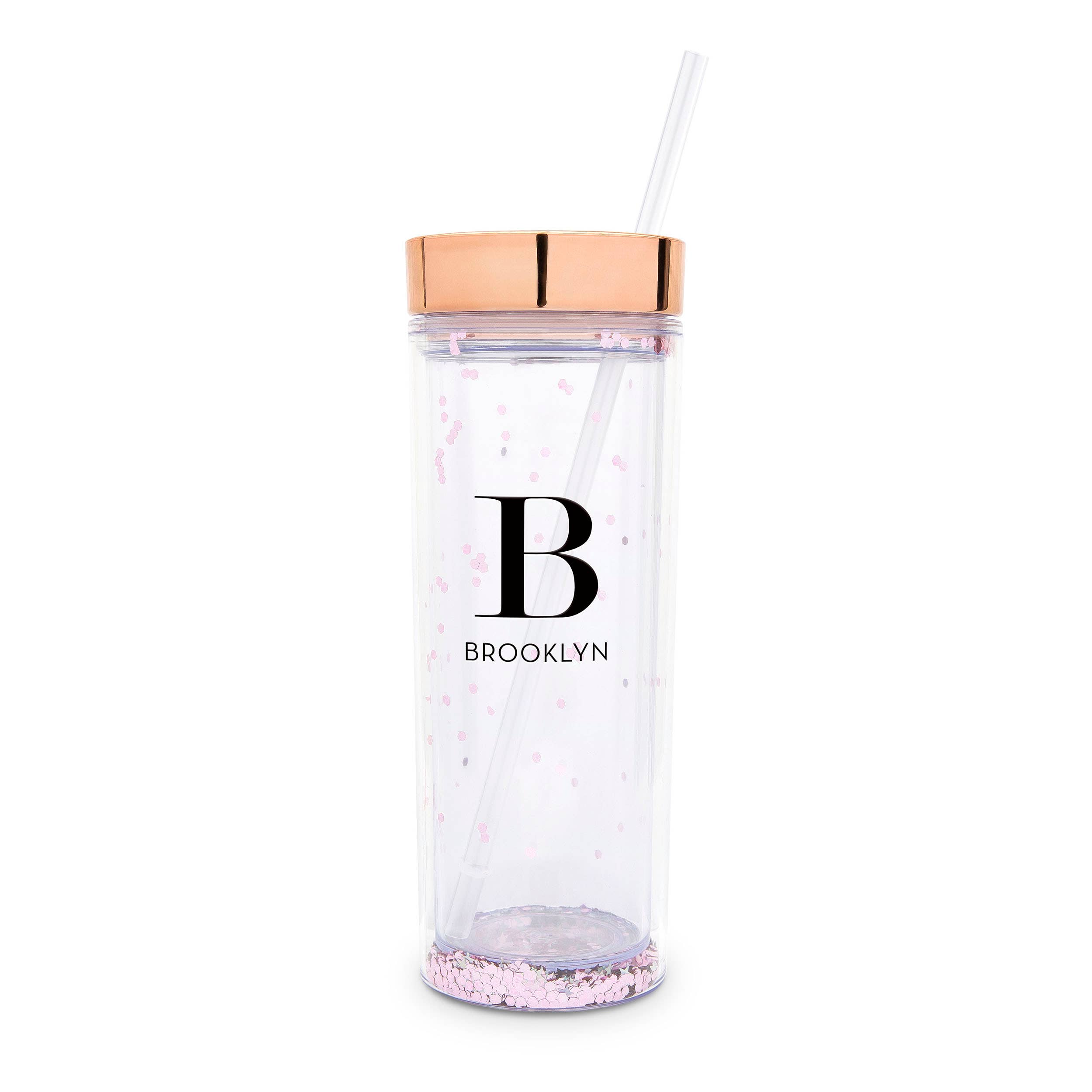 Weddingstar Inc. – wholesale Insulated mug/tumbler – 17 oz. Insulated Plastic Drink Tumbler-Modern Serif Monogram18