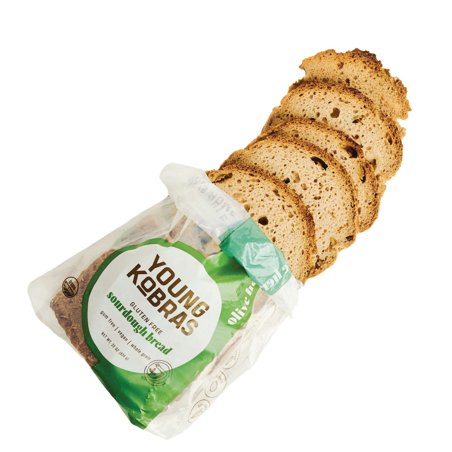 Young Kobras - Wholesale Bread/Tortilla - 4 Gluten-Free Sourdough Loaves (sliced)16