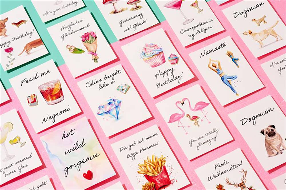 by Vivi. - Wholesale Everyday Greeting Card - Pin-Card: Namasté1