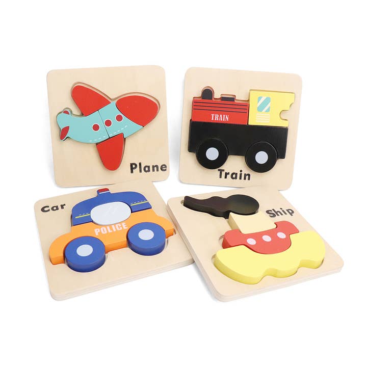 Leo & Friends - Wholesale Puzzle - Kids - Wooden Vehicle Puzzle Kit for Boys and Girls8