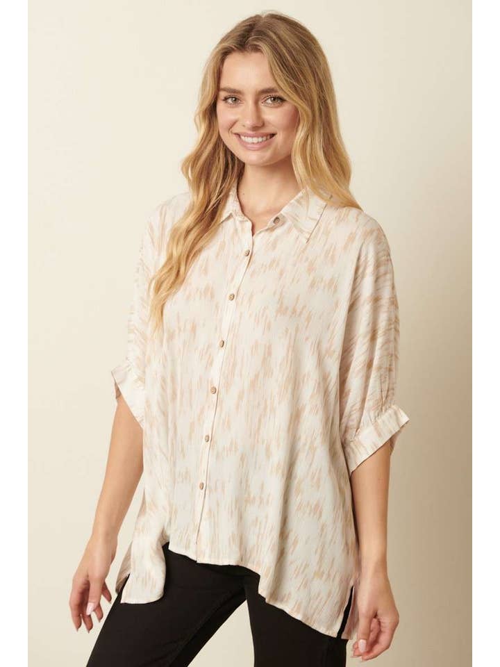 mittoshop – wholesale Tröja med knappar – Dam – H14773A-GAZE BUBBLE DOLMAN ÄRMAD BLUS5