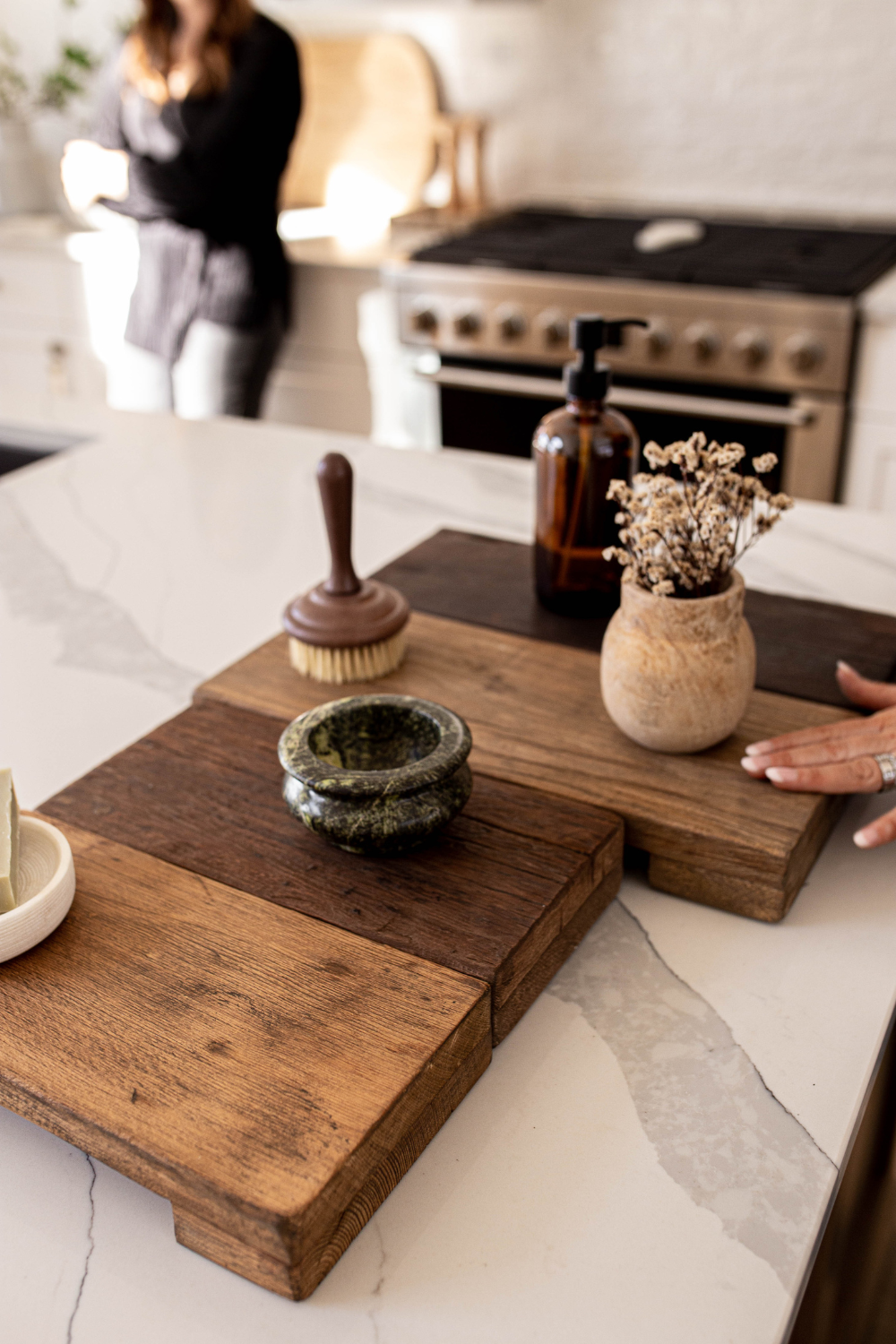 Luxe B Co - Wholesale Decorative Plate/Dish/Bowl - Green Bidasar Stone Bowl7