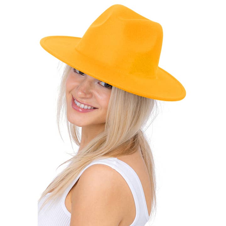 Cap Zone - Wholesale Fedora – Women’s - Solid Plain Standard Brim Felt Rancher Hat9