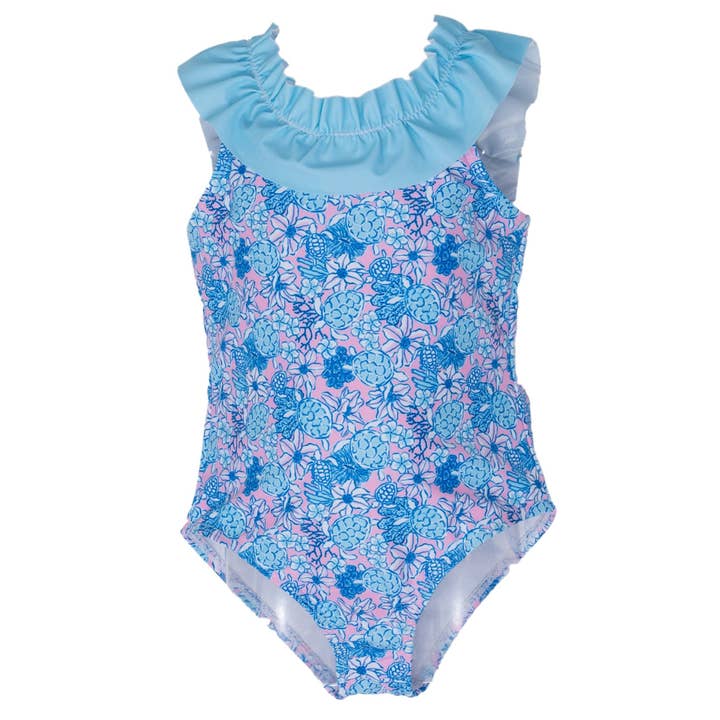St. Augustine Turtley Cute One Piece Swimsuit for wholesale by The Oaks Apparel Company
