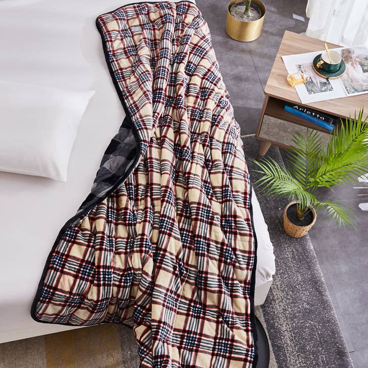 Sutton Home Fashions LLC - Wholesale Throw blanket - Dreamnest Velvet to Velvet Weighted Throw Blanket27