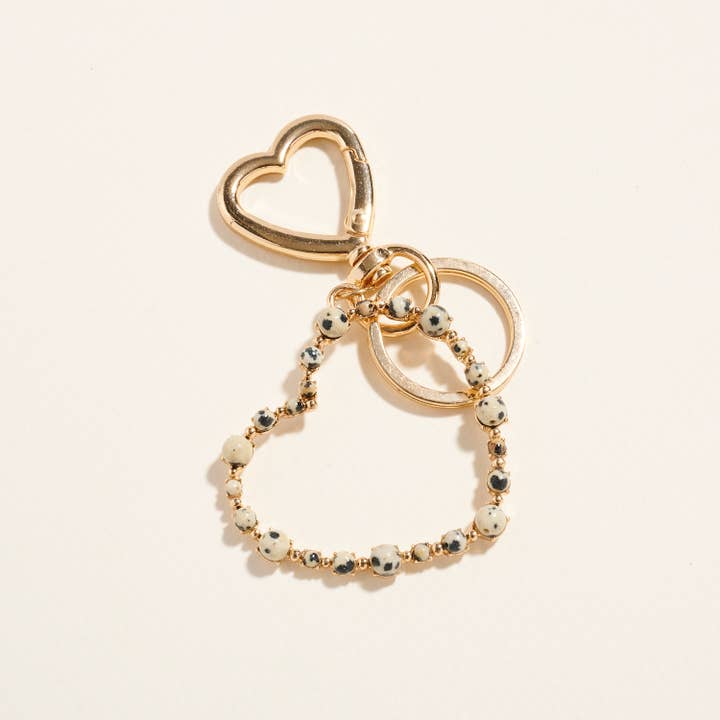 Designature New York - Wholesale Keychain - Women's - Valentines Heart Shaped Semi Precious Keychain11