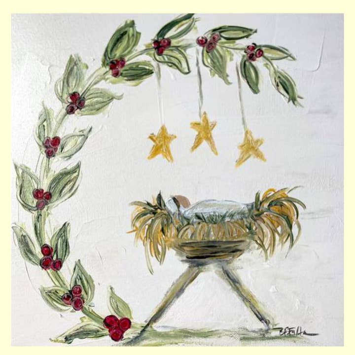 LuckyBird Apparel and Home - Wholesale Throw/Decorative Pillow - Bridgett's Holly Manger Pillow Swap