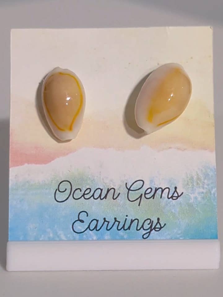 Pendientes de conchas cauri para venta al por mayor de Ocean Gems And More