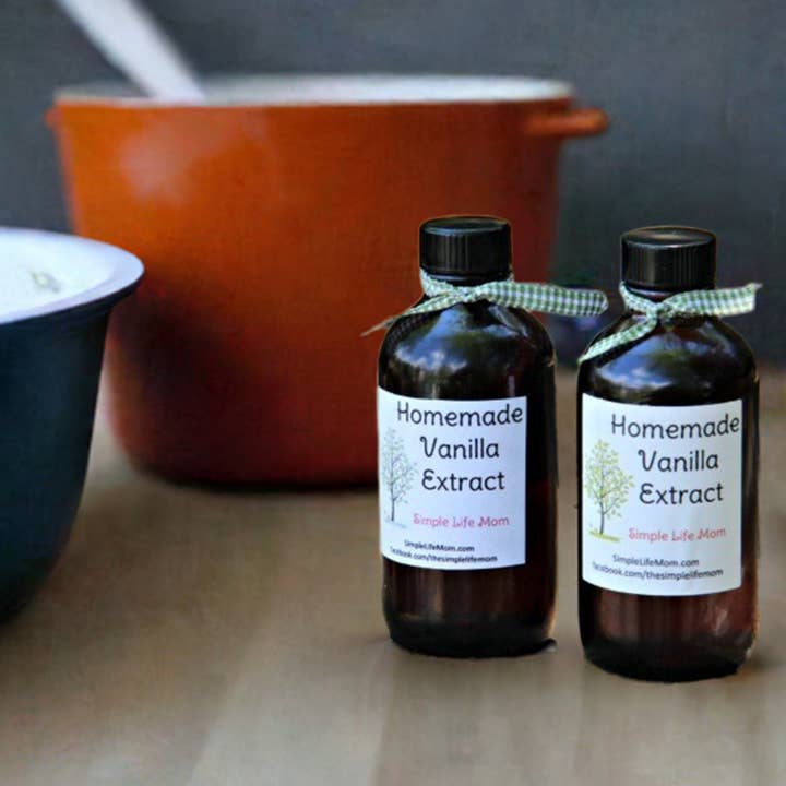 Simple Life Mom - Wholesale Vanilla/fruit extract - PURE VANILLA EXTRACT -4oz, all natural Madagascar beans, best rich vanilla flavor for baking cookies, candies3