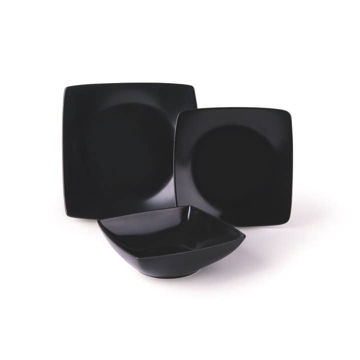 Servizio Piatti 18 Eclipse Ner S/F per la vendita all'ingrosso da parte di Bergamaschi & Vimercati S.p.a.