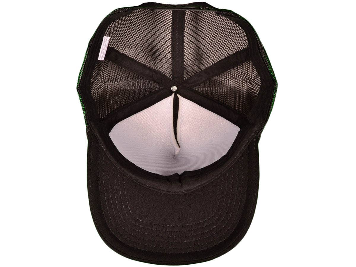 Buck Wholesale – Großhandel Trucker-Cap – Unisex – Buck Wholesale Schlichte Schaumstoff-Trucker-Caps mit Netzrückseite, mittleres Profil (44 Farben)10