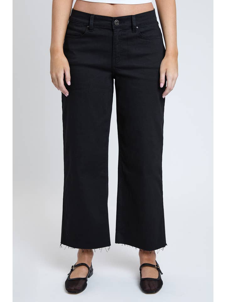 YMI - Wholesale Pants - Women's - Junior Cropped High-Rise Wide Leg Trouser Pants