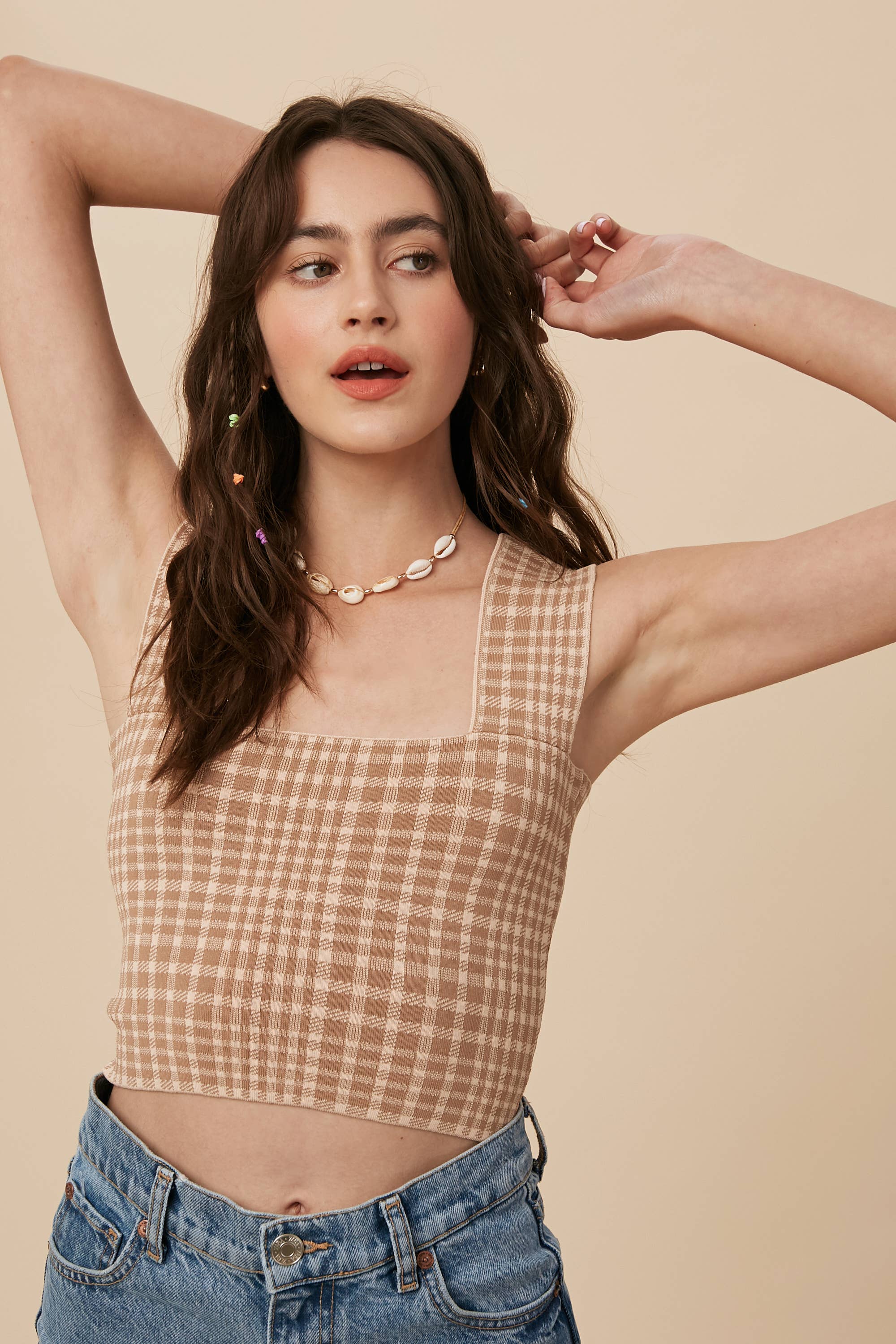 Listicle - Vente Sous-vêtements sculptants – femme - Brami en tricot à carreaux24