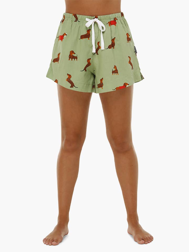 WOMENS WEINER BAMBOO SLEEP WOVEN MID SHORT for wholesale by Bamboozld