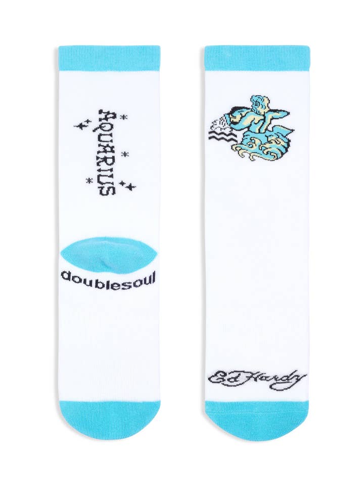 doublesoul - Vente Chaussettes – unisexe - Chaussette haute zodiaque Ed Hardy19