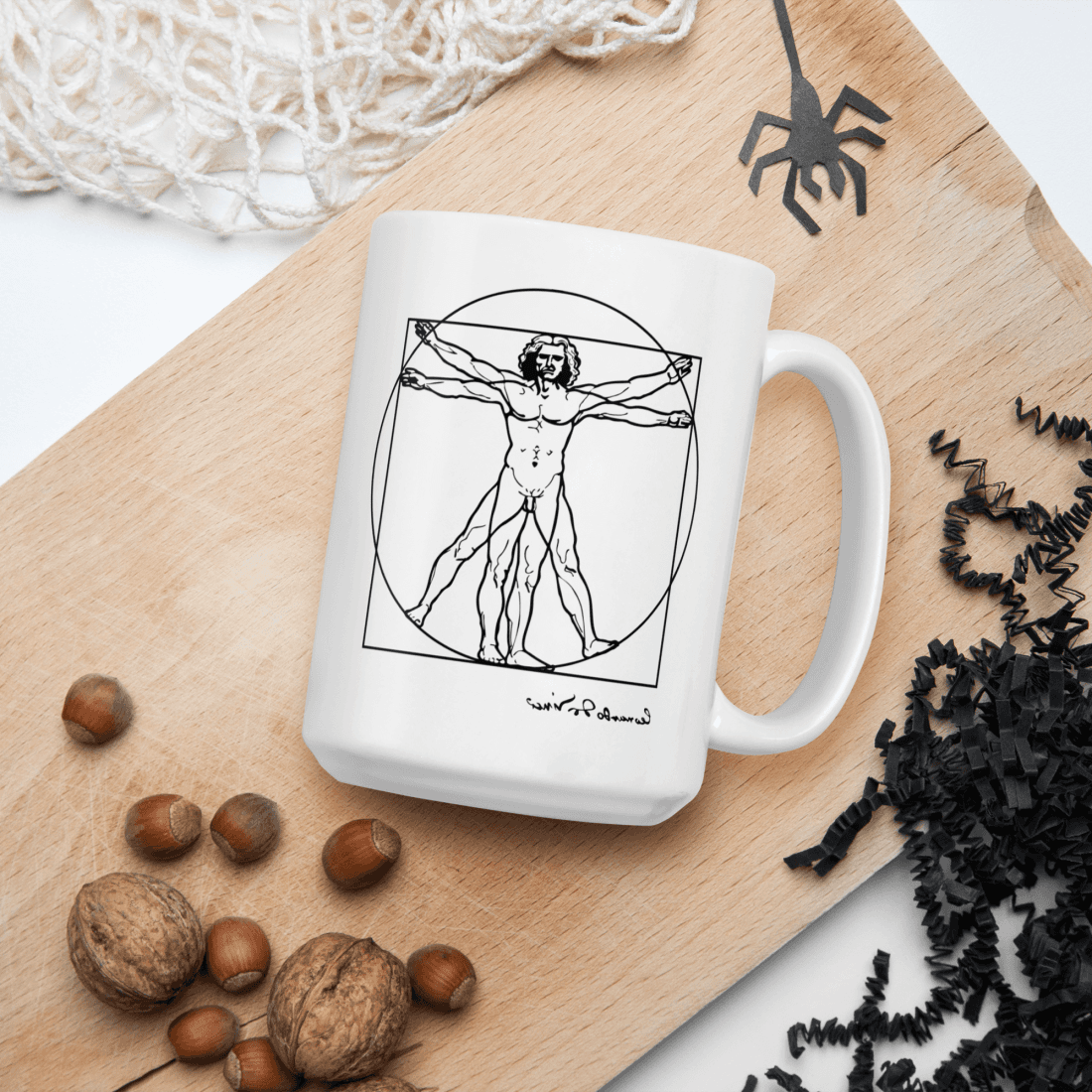 Art-O-Rama Shop - Vente Tasse à café - Tasse à croquis Léonard de Vinci, homme de Vitruve6