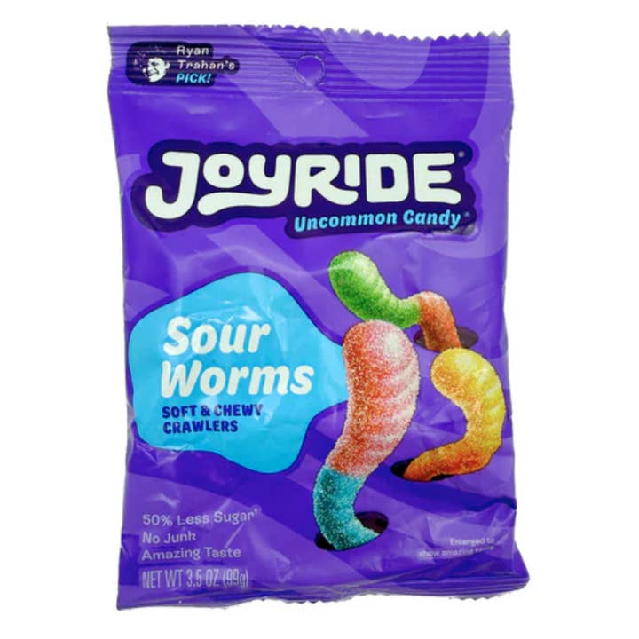 Joyride Sour Gummy Worms Box 3.5oz - 10ct for wholesale by I Got Your Candy