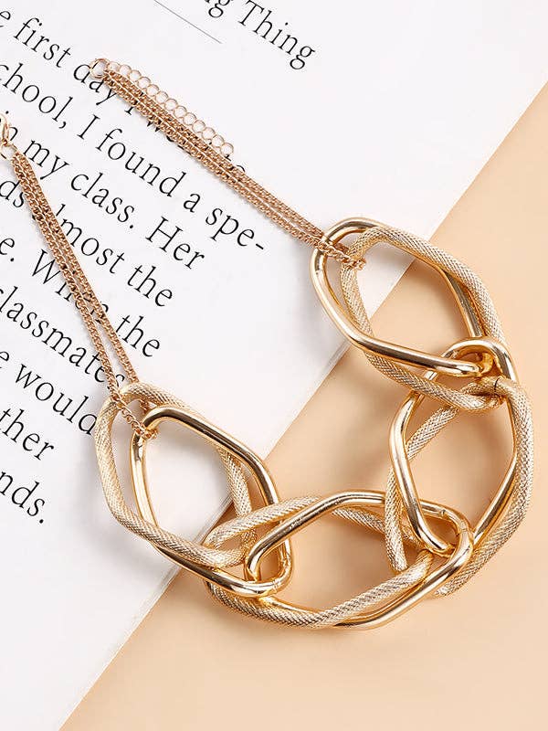 GOLD Chains Geometric Solid Color Necklaces Accessories for wholesale on Faire9