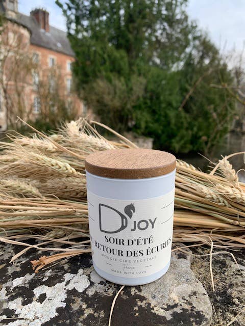 D'JOY by Cheval&Senteurs - Wholesale Jar/Filled Candle - Classic candle "summer evening returning from the stables"2