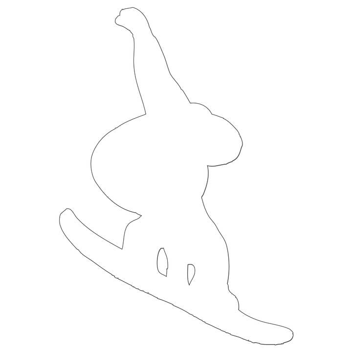 Snowboarder Iron On HTV Transfer for wholesale by WinsterCreations™