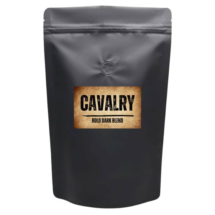 Cavalry Dark Roast Blend Coffee | 5 Pound Bulk Bag for wholesale by Aerial Resupply Coffee