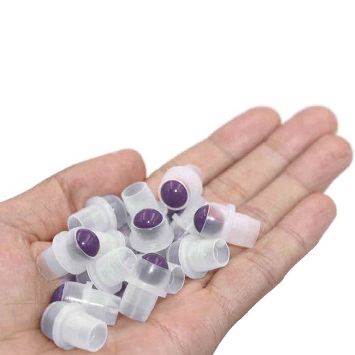AWGifts Europe - Wholesale Essential Oil Holder - Gemstone Roller Tip for 5ml Bottle - Black Tourmalin