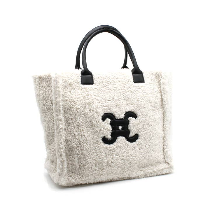 Vimoda – wholesale Väska med handtag – Dam – Pälsväska med logotyp E