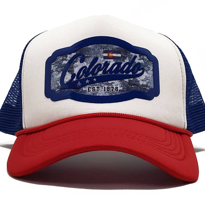 Casquette de camionneur Colorado Premium | Casquette de baseball Snapback pour la vente par Peace and Dozen Inc