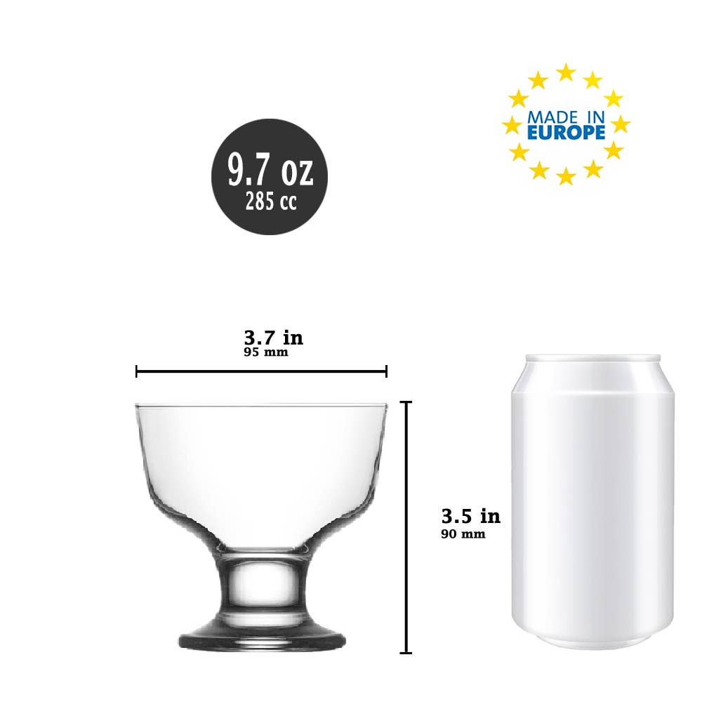 Hakan – wholesale Bowl – Ice Cream Sundae Glass Bowl Set, Dessert Service Cups 9.7 oz3