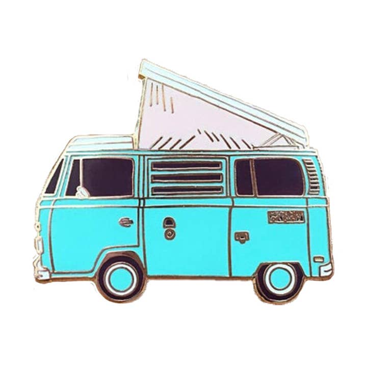 Noteworthy Paper & Press – wholesale Nål och knapp för kavajslag – Camper Van Emalj Pin0
