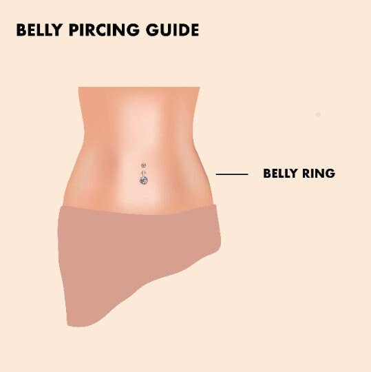 Zahav Jewelry - Wholesale Belly Ring - 14kt Solid Gold Dangle Belly Button Ring Body Jewelry8