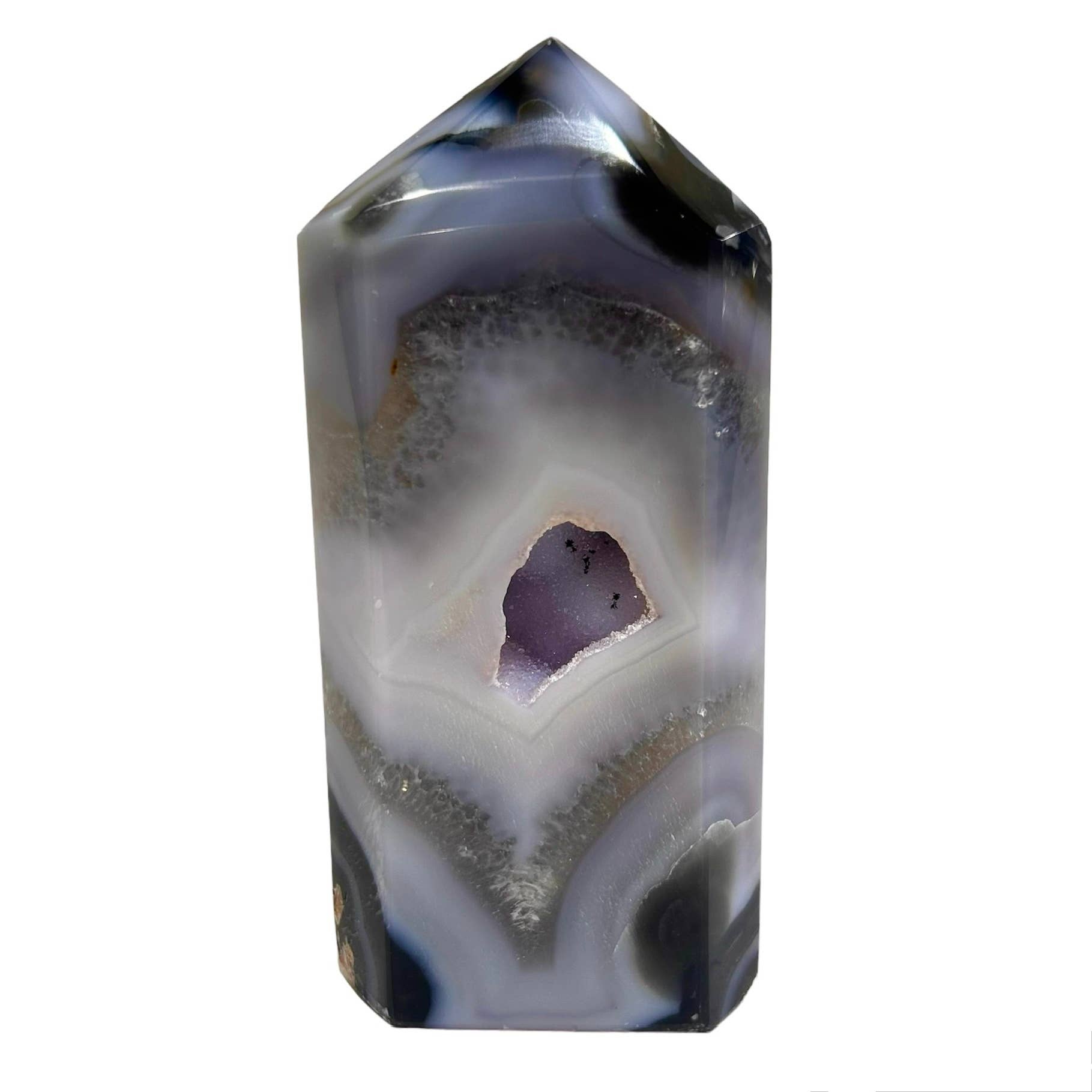 Quasar Gems USA - Wholesale Spirituele steen/kristal - Gladgeslepen agaat druzy punten 1 kg (2 lbs)3