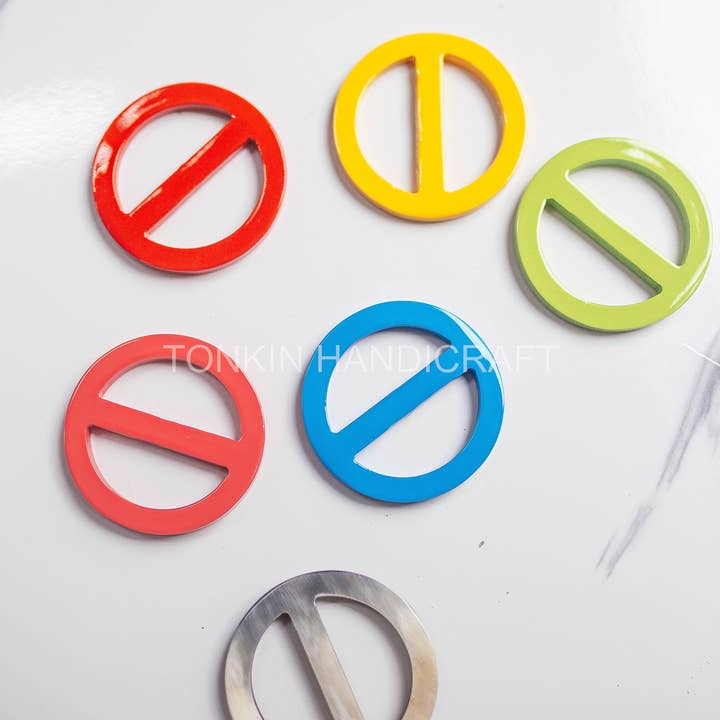 Tonkin Handicraft - Wholesale Scarf Clip - Women's - Buffalo Horn Round Scarf Ring, Scarf Clip5