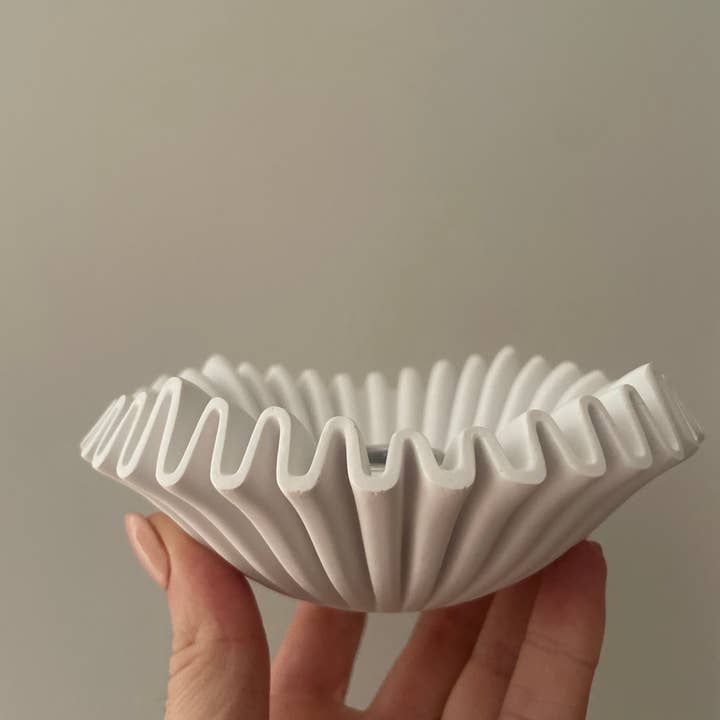 Pavot blue ltd - Wholesale Candle Holder - Ruffle decor candle holder