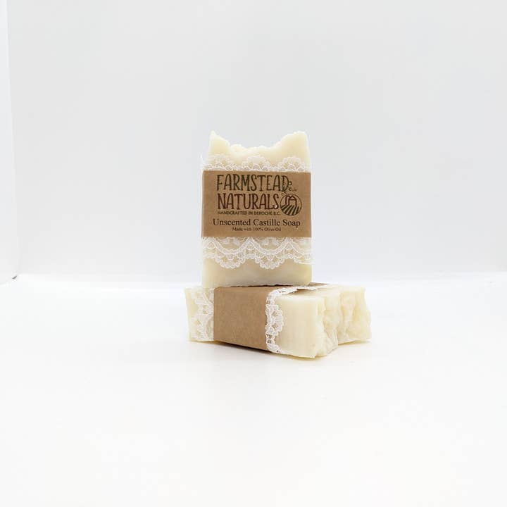 Castille non parfumée faite à la main - en vrac - Farmstead Naturals pour la vente par Farmstead Naturals