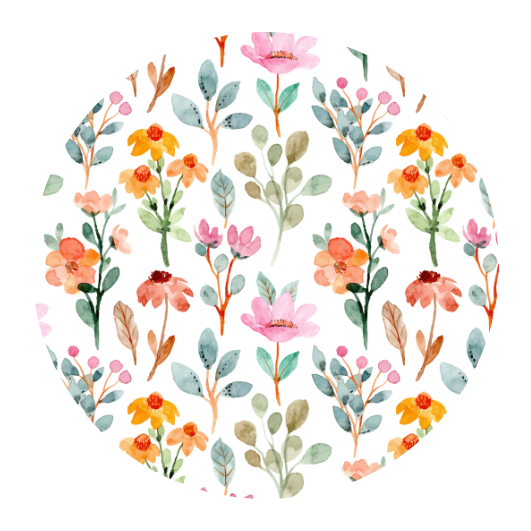 Fripperies - Wholesale Sticker - Summer flowers (orange/pink) | Closing stickers 10pcs.0