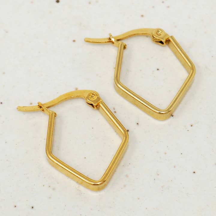 Golden Small Triangle Hoops for wholesale by Subject II Change