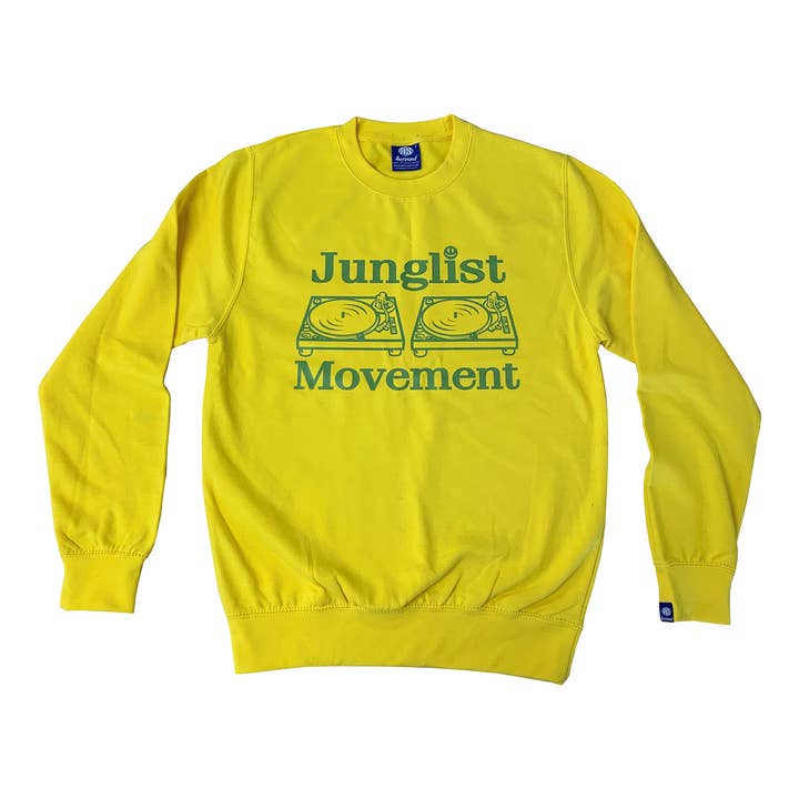 Junglist Movement - Yellow & Green Sweatshirt for wholesale by Aerosoul Limited