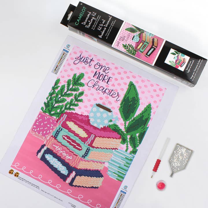 Multi It's a Bookish Life Diamond Painting Kit for wholesale on Faire4