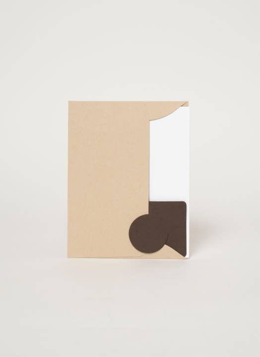 Egg Press Manufacturing - Wholesale Everyday Greeting Card - Rain Walk Gnome Letterpress Greeting Card by Phoebe Wahl3