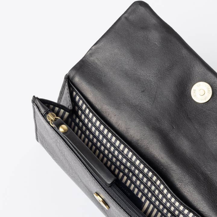 O My Bag - Wholesale Wallet - Women's - Pau's Pouch - Black Stromboli Leather2